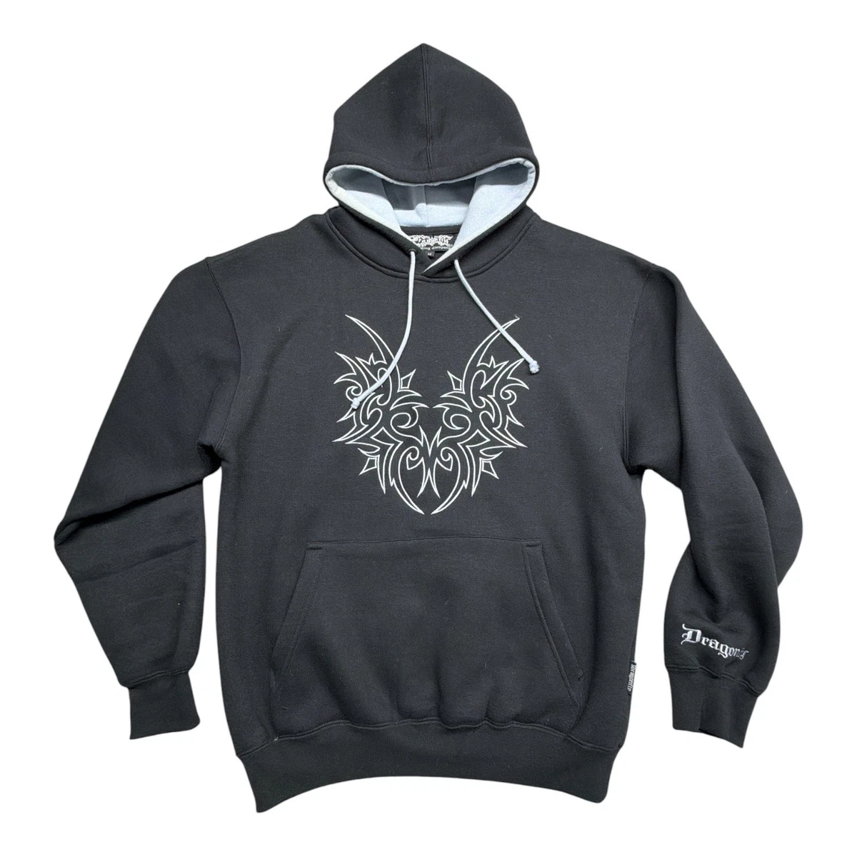 Dragonfly Records レーベル フード付きパーカー 黒 Dragonfly Long Sleeve Hoodies & Sweatshirts for Men for Sale