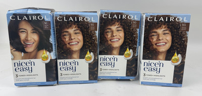 Clairol Nice'n Easy Permanent Hair Dye Lot 4 Colors: 5G x3, 5C