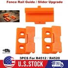 3PCS For Ridgid R4512 / R4520 Fence Rail Guide / Slider Upgrade / Mod / Fix Kit