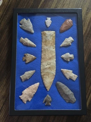 Native American Arrowheads Collection Artifacts "Read Description" - Image 1 of 4