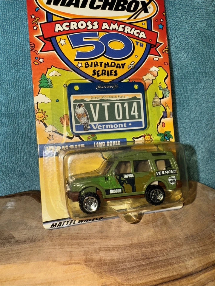 Matchbox Across America 50th Birthday Series VERMONT Land Rover NIP - Image 3 of 4