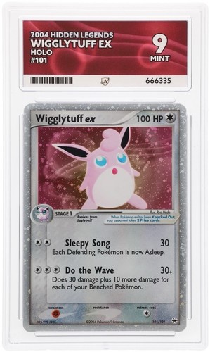 Wigglytuff EX Holo Hidden Legends 101/101 Graded Ace 9 MINT