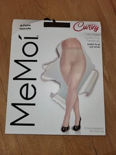MeMoi MM-2210 Silky Sheer Control Top Pantyhose, French Coffee,  Size Q-Petite