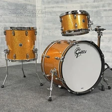 Gretsch Brooklyn 3pc Drum Set Gold Sparkle