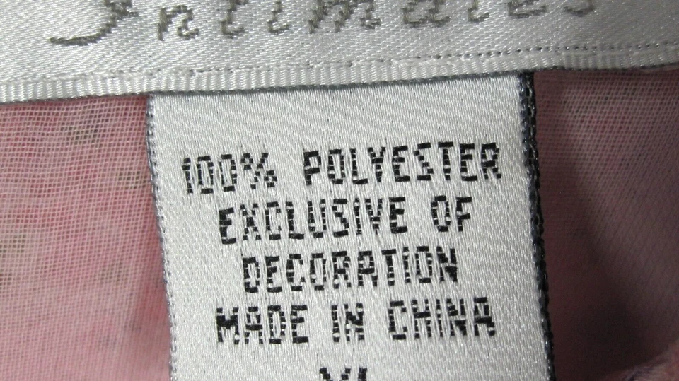 Morgan Taylor Intimates Pajamas Women's Pink Ditsy Floral Sheer Feminine Fairy - Image 3 of 4