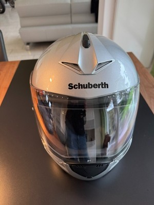 Schuberth C3 Pro Klapphelm / Motorradhelm in Silber, Größe XL (60/61)