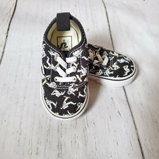 Vans Childrens Toddler Astronaut BlackNwhite Glows in Dark Size 4 Rare EUC