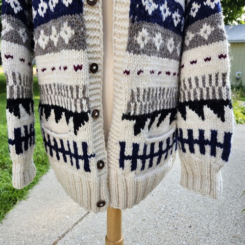 Rey Wear Handmade Sweater 100% Wool Made In Ecuador Vintage Unisex - Picture 3 of 18