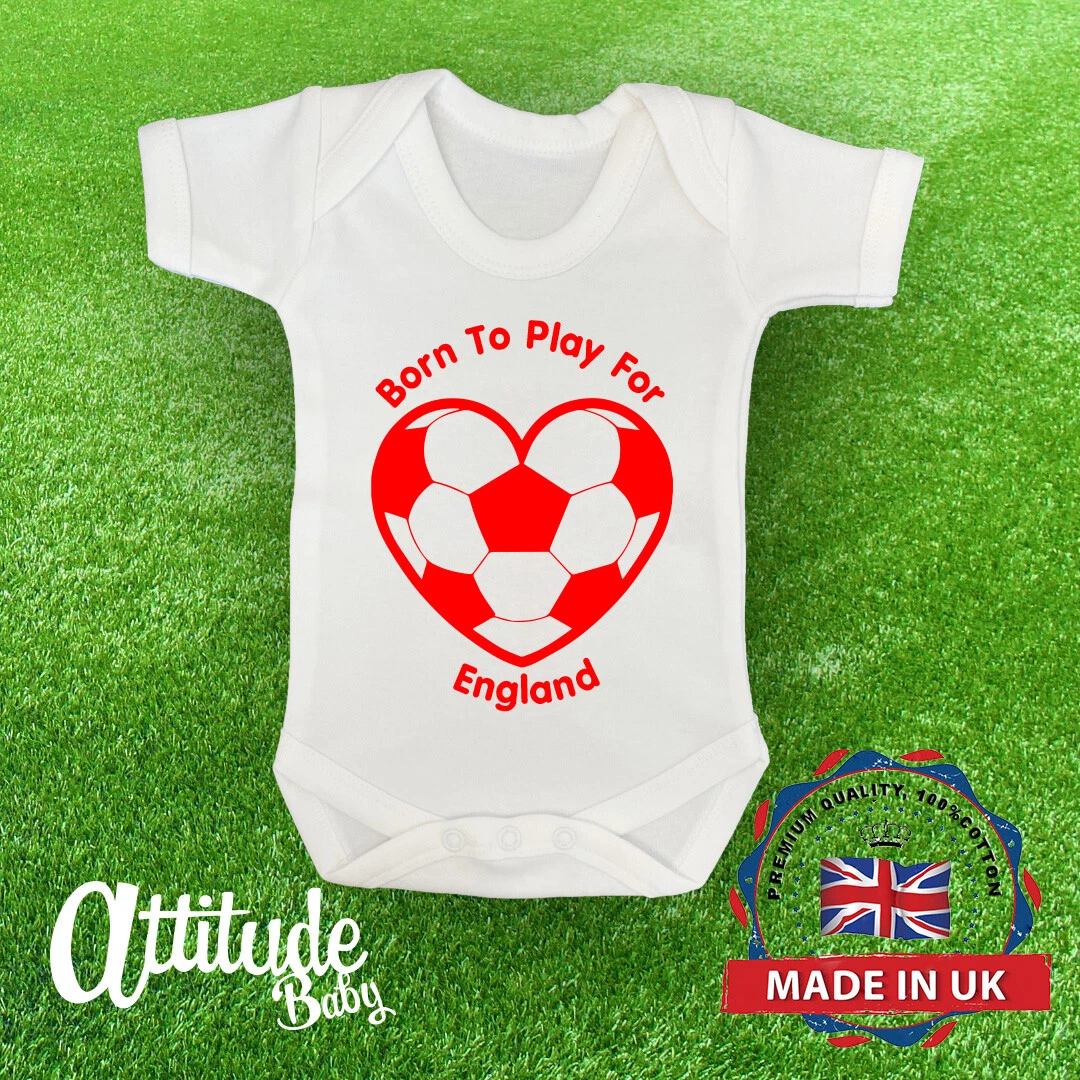 England Baby Grows Born To Play For England Baby Vests Baby Clothes