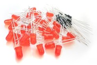 Microtivity Il111 5mm Diffused Red Led W/ Resistors (pack Of 30), New, Free Ship on sale Microtivity Il111 5mm Diffused Red Led W/ Resistors (pack Of 30), New, Free Ship on sale