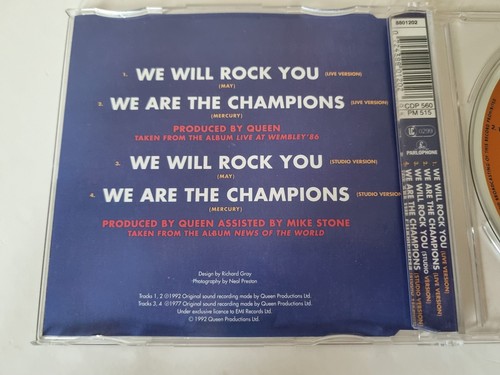 Queen - We Will Rock You / We Are The Champions (Live At Wembley '86) CD Maxi - Picture 2 of 7