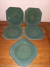 Five Art Deco Octagonal Midwinter Side Plates c 1930s (Box 35)