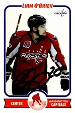 Liam O'Brien - Signed Custom 2.5'' x 3.5'' Washington Capitals Photo Card