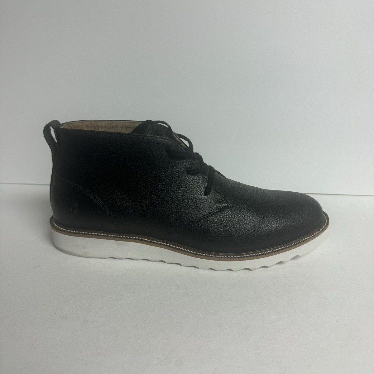 Hush Puppies Black Leather Chukka Boots Hush Puppies Men main image 4