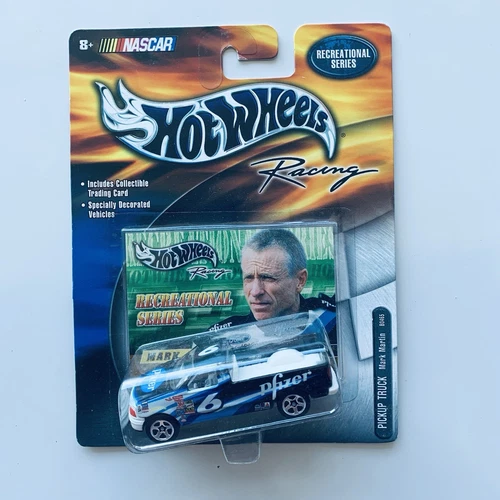 Vintage 2000 NASCAR Hot Wheels Racing Mark Martin #6 Pick Up Truck 1:64 Scale