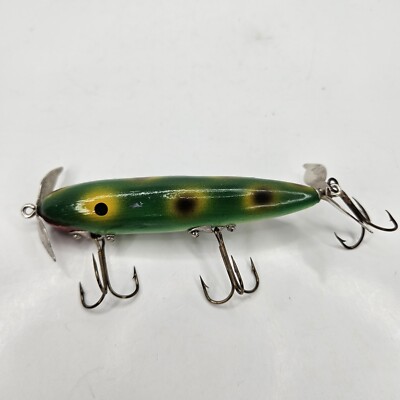 Vintage South Bend Wooden Bass Fishing Lure Green Yellow Black Rapala | eBay Vintage South Bend Wooden Bass Fishing Lure Green Yellow Black Rapala | eBay