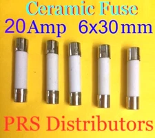 5 Pieces Panasonic Microwave Ceramic Fuse 20A 250V 6X30mm USA SELLER