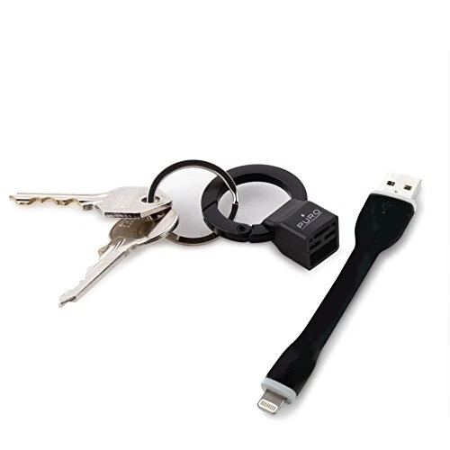 Legami - Cavo di Ricarica Multiplo Link Up, Tema Rainbow, con Portachiave, 4 Cavi di Ricarica, USB, di Tipo-C, Micro-USB, Lightning, con Adattatore USB di Tipo C, Cavo rivestito in TPE