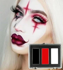 Halloween Skeleton Vampire Makeup 3 or 2 colors Face Body Painting Palette 