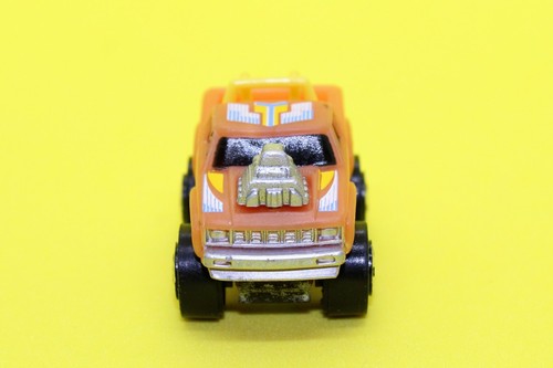 Vintage Road Champs Micro Machines Dragster Pickup TRUCK Neon Orange 1987 - Picture 2 of 5