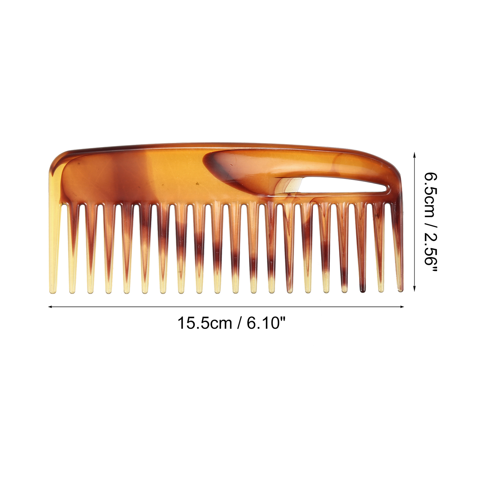 1Pcs Wide Tooth Comb for Long Thick Wavy Hair Detangling Comb Brush for