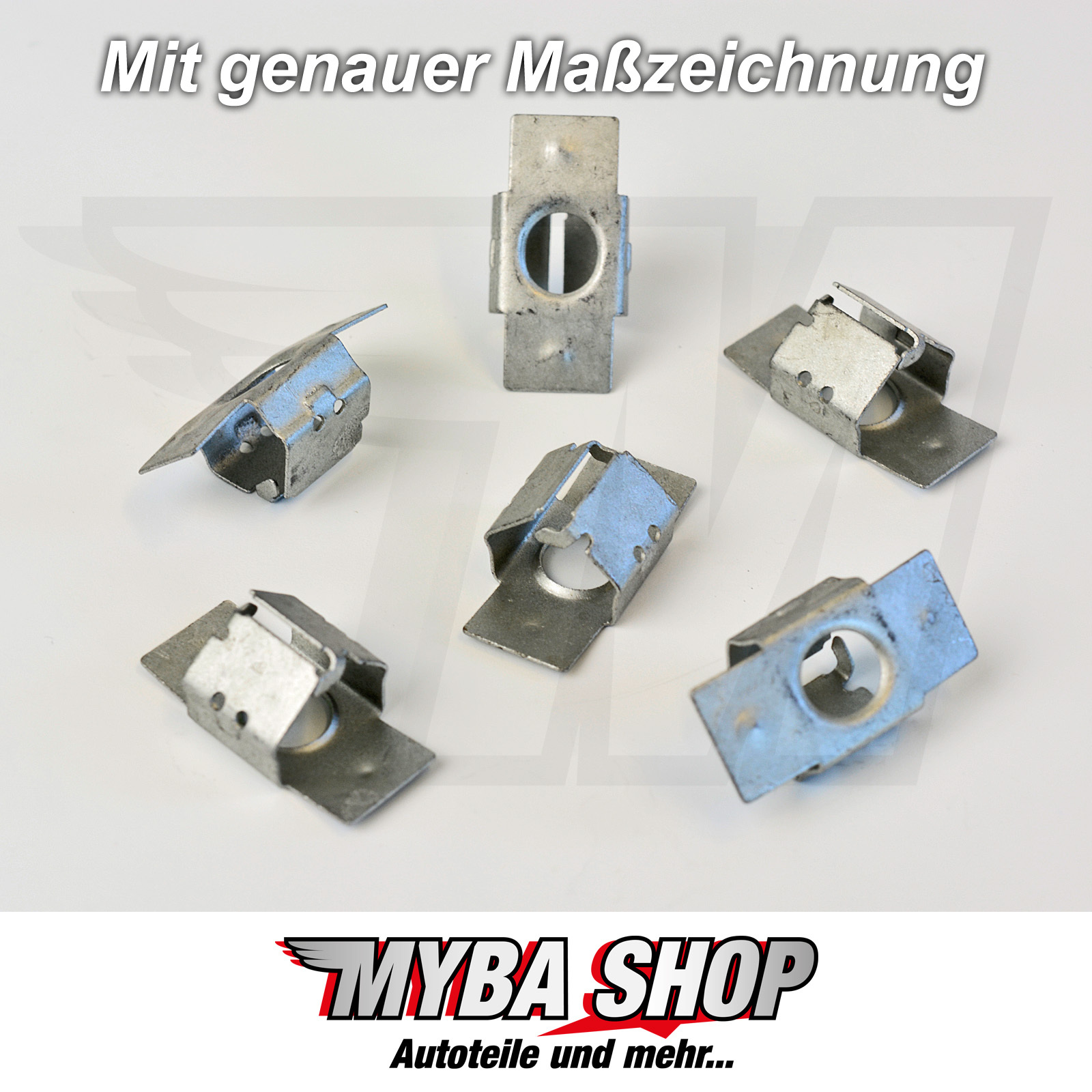 Poeland 10 Sets Screw Nut Clip Kit, Underbody Under Produktbild-Vorschau 7