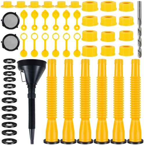 39Pcs Can Spout Kit Plastic Can Nozzle Replacement Set Bendable Nozzle Kit StBXW - Picture 11 of 11