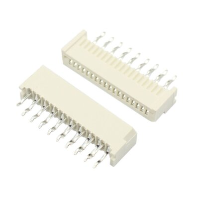 5Pcs FPC FFC 1.25mm Pitch 18 Pin Dual Contact Straight Ribbon Flat ...