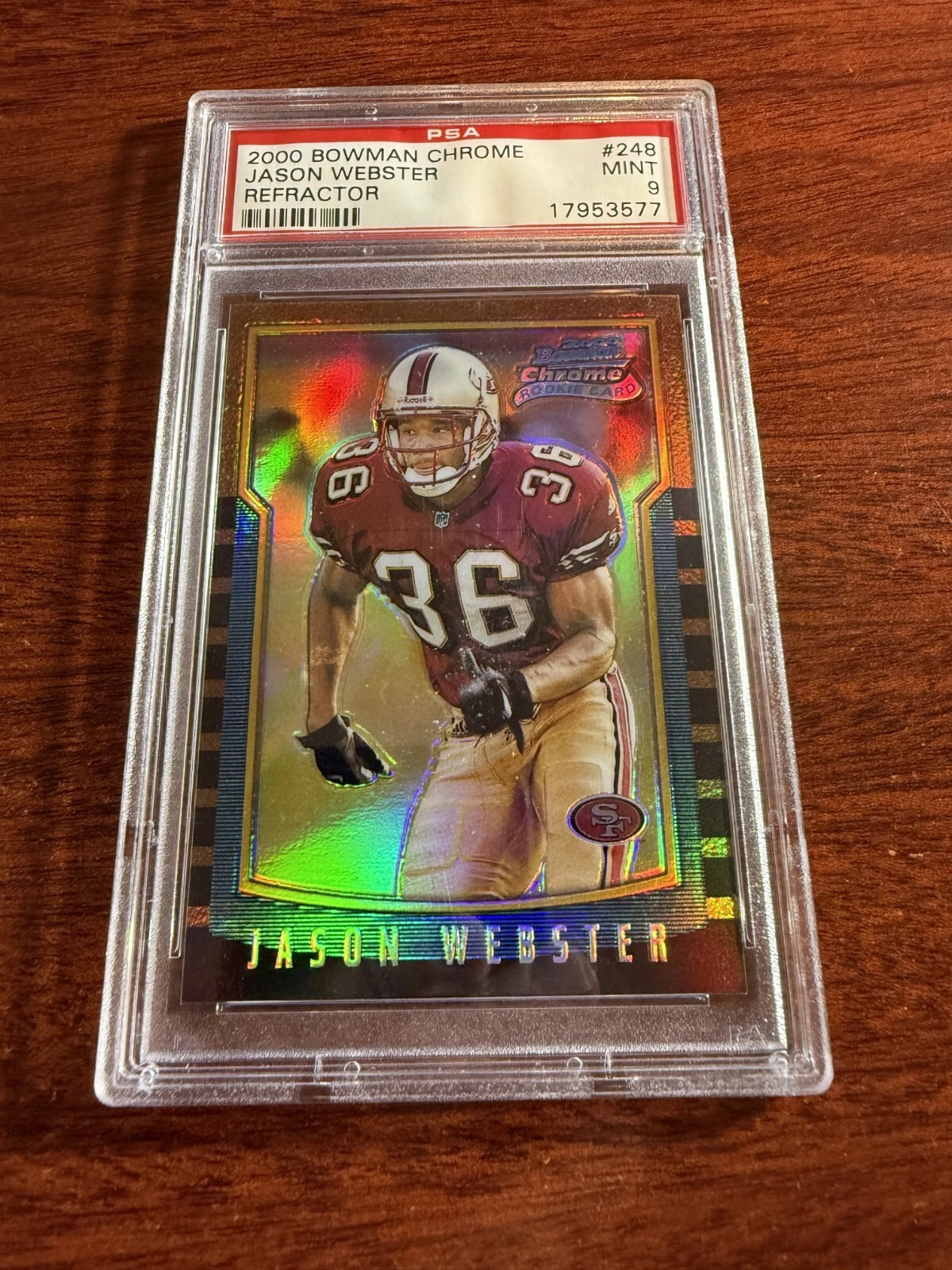Jason Webster Bowman Chrome #248 Refractor