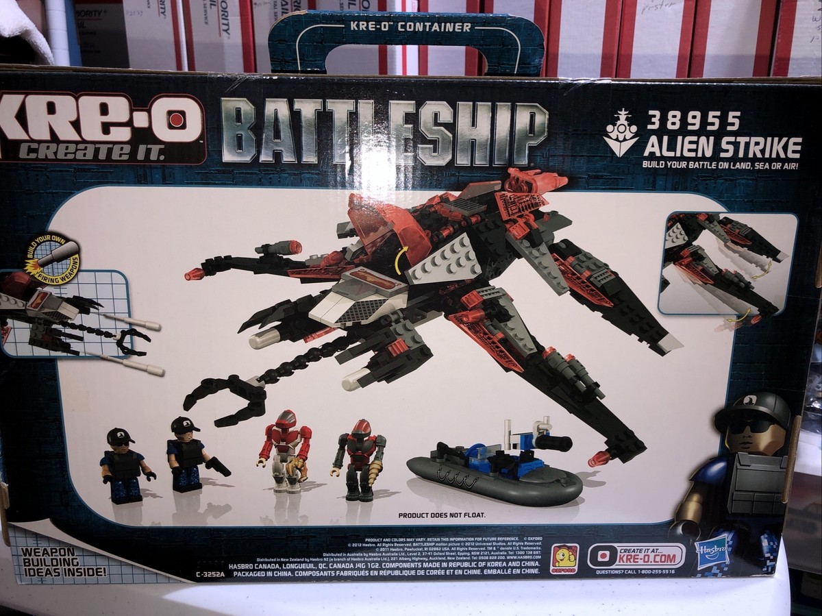 NIB SEALED HASBRO KRE-O 38955 BATTLESHIP 277 PIECE BUILDING BLOCK SET KREON  Z3