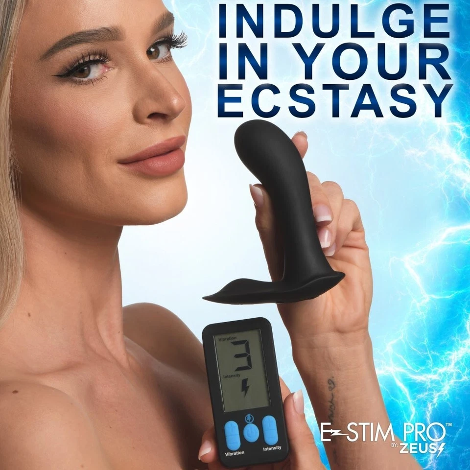 Consolador ElectroShock Masajeador Punto G Anal Butt Plug Anal Cuentas Pareja E-stim Juguete Foto 2 de 4