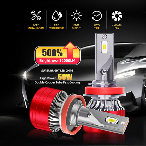 Faros LED blancos para Subaru Impreza 2012-2014 6 piezas bombillas alto bajo + luz antiniebla - Imagen 8 de 17