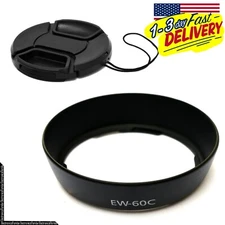 (EW-60C+Lens Cap) Lens Hood for CANON EF-S 18-55mm F/3.5-5.6 USM