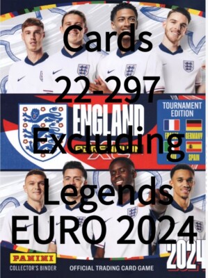 Panini Adrenalyn XL EURO 2024 EURO 24 England Tournament Edition Cards # 22-297
