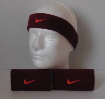 Nike Swoosh Headband Wristbands Set Team Red/Max Orange