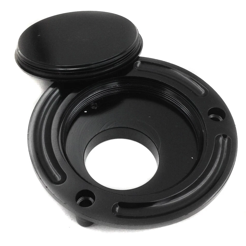 Black Keyless Gas Cap Twist Off Aluminum Racing Fuel Tank Cap For Yamaha YZF R6 - Image 3 of 4