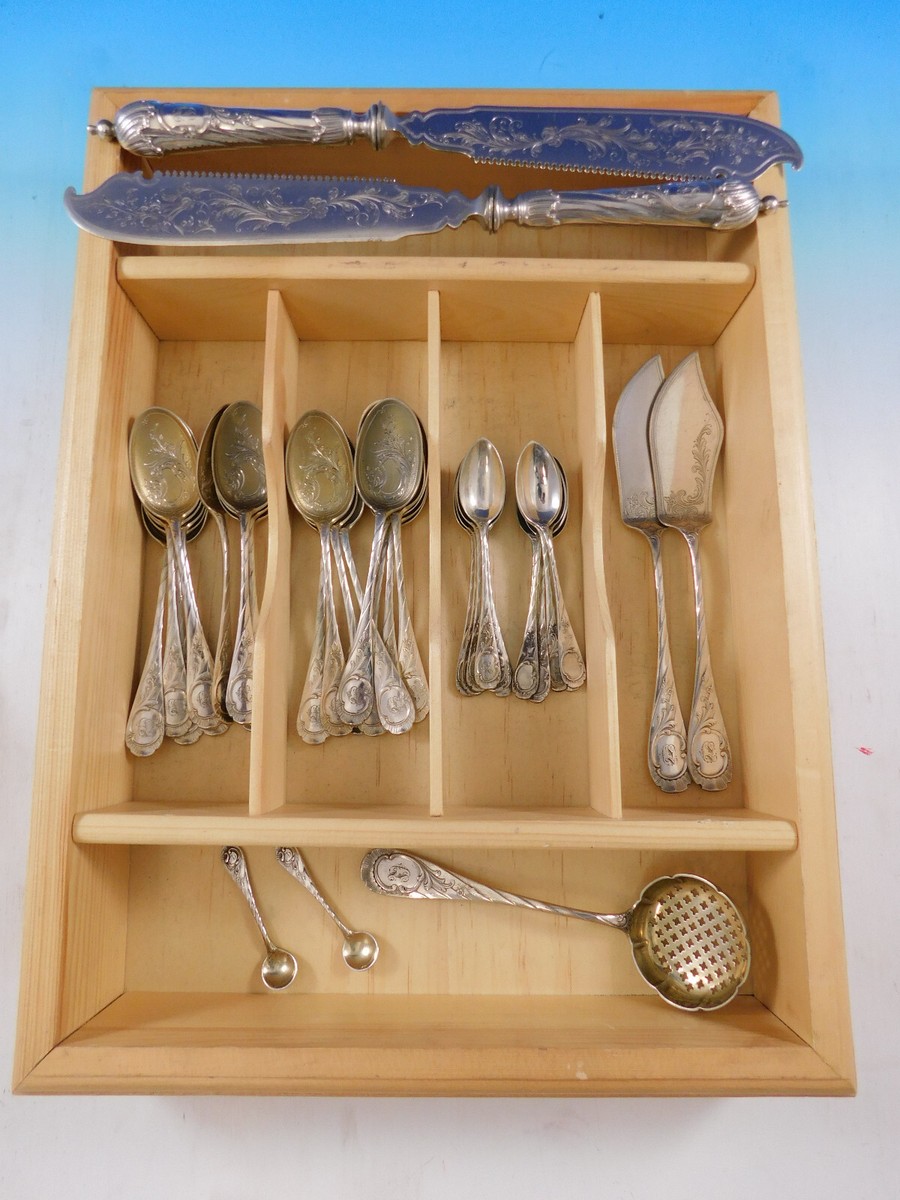 Louis XV by Lorch German 800 Silver Flatware Dessert Ice Cream