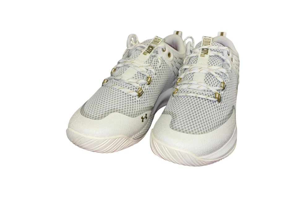 Zapato de voleibol Under Armour para mujer HOVR Block City blanco 3023709 103 Foto 2 de 4