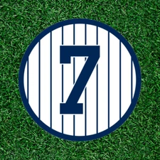 Yankees Mickey Mantle #7 100% waterproof vinyl sticker decal - several sizes