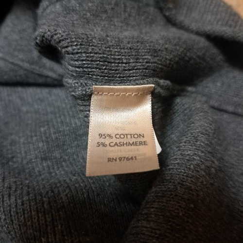 J JILL Cardigan Sweater Button Up Front Long Cashmere Blend Sz Medium Pure Jill - Picture 6 of 7
