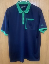 Nike Golf Dri- Fit Tour Performance Pocket Golfing Polo Shirt Men  s L Navy Blue