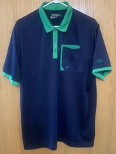Nike Golf Dri- Fit Tour Performance Pocket Golfing Polo Shirt Men’s L Navy Blue