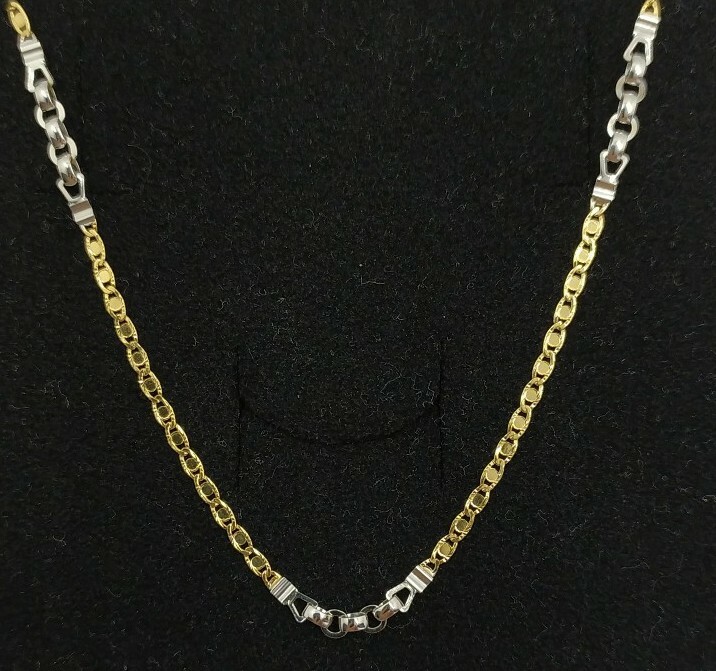 アクセサリー 18k necklace 45cm And pendant set Pure 18K Yellow Gold Necklace Solid AU750 Twisted Rope Chain