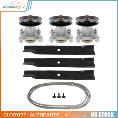 #ad Deck Rebuild Kit for Hustler Raptor 52quot; Spindle Blade Pulley Belt 604214 603995 $109.80