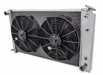 1970 -1973 1974 1975 1976 1977 Monte Carlo 3 Row DR Radiator & 14'' Fan Combo
