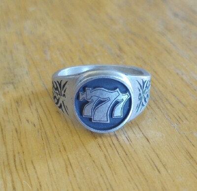 777 Ring Slots Winner Triple 7's Casino Gambling - available sizes 7 to ...