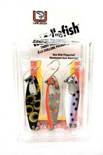 Luhr-Jensen Needlefish 2" Spoon Thin Blade Trout Trolling Wobbler Fish Lure 3pk