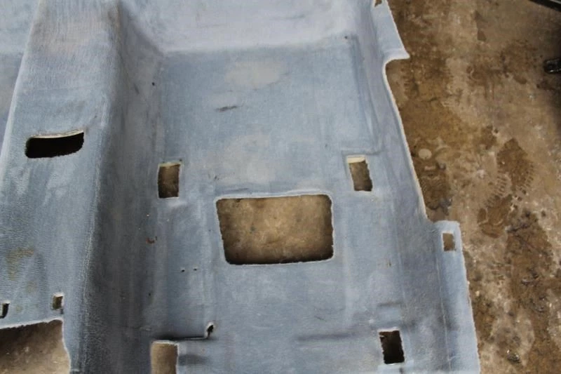 2003 2004 2005 2006 MERCEDES E320 E500 REAR CARPET RUG FLOOR BLUE 5D40 SEDAN — 第 4/4 张图片