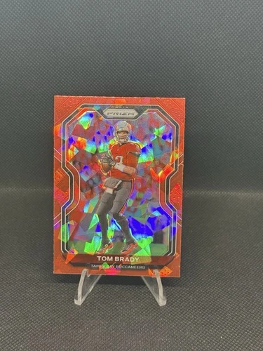 2020 Panini Prizm - Tom Brady #255 Red Ice Prizm Super Bowl MVP Year.