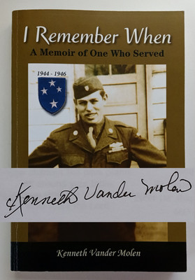 I Remember When (SIGNED) by Kenneth Vander Molen (Chapbook Press, 2012) PB